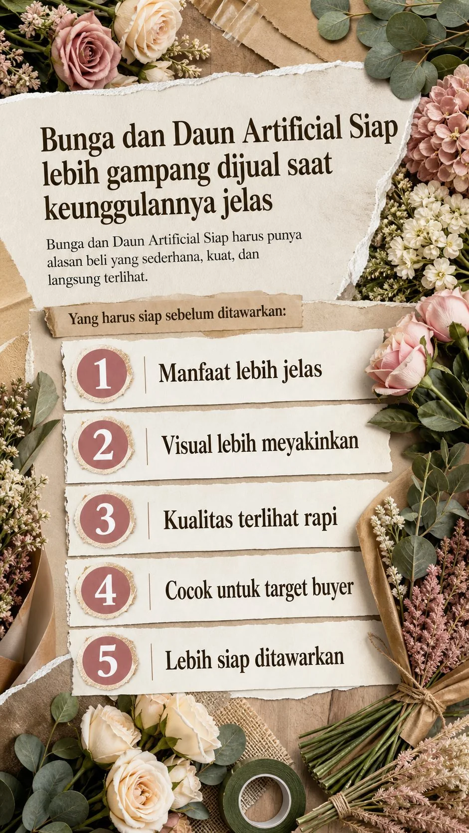 Bisnis Supplier Grosir Bunga Palsu Premium section 5
