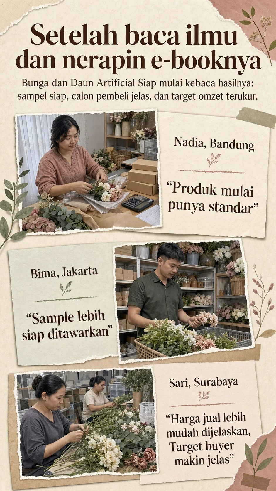 Bisnis Supplier Grosir Bunga Palsu Premium section 7