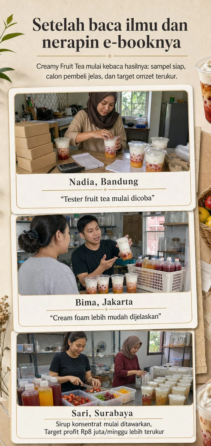 Creamy Fruit Tea section 7