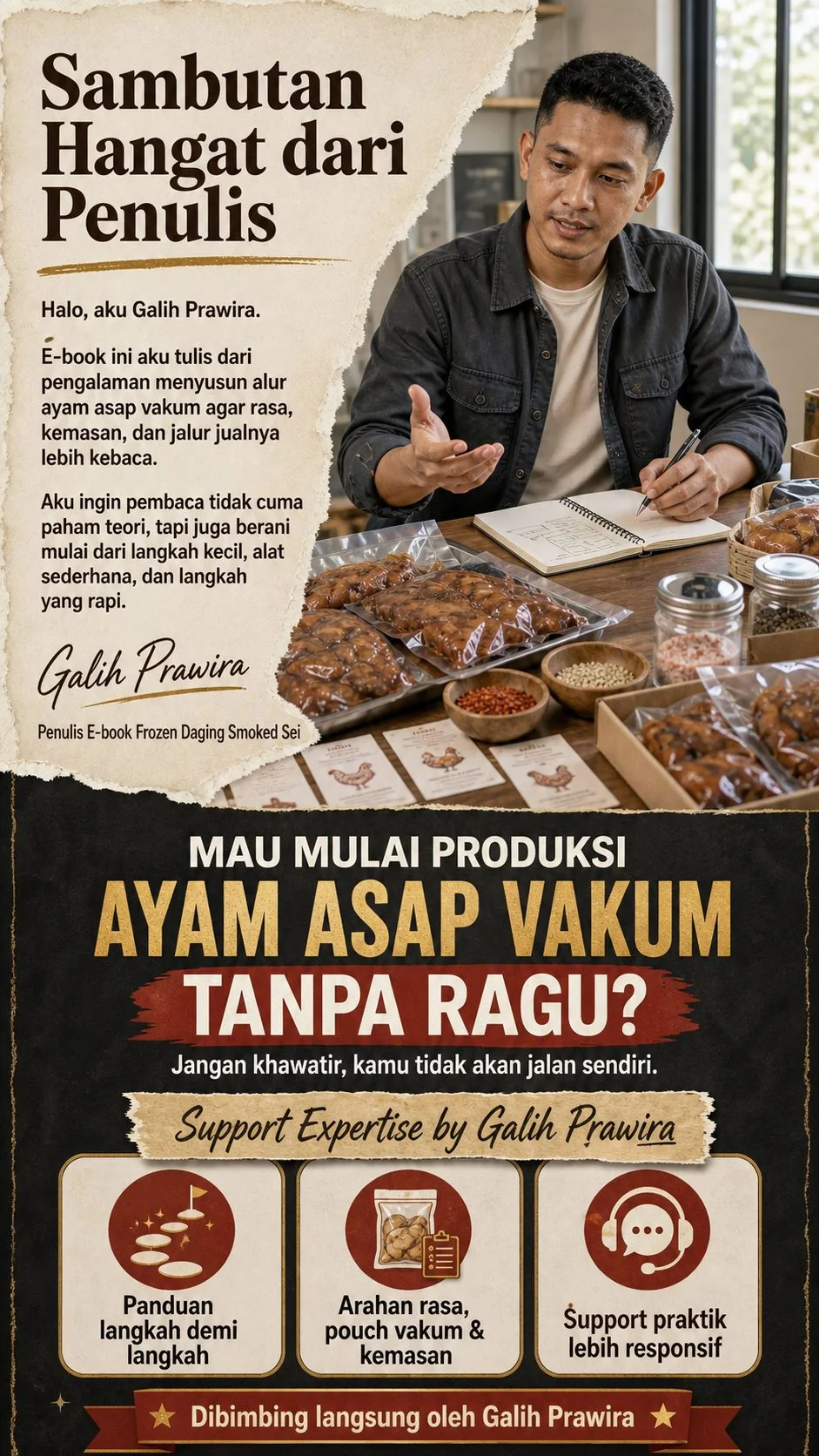 Frozen Daging Smoked Sei Ayam Pouch section 9