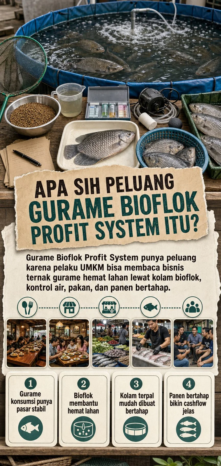 Gurame Bioflok Profit System section 2