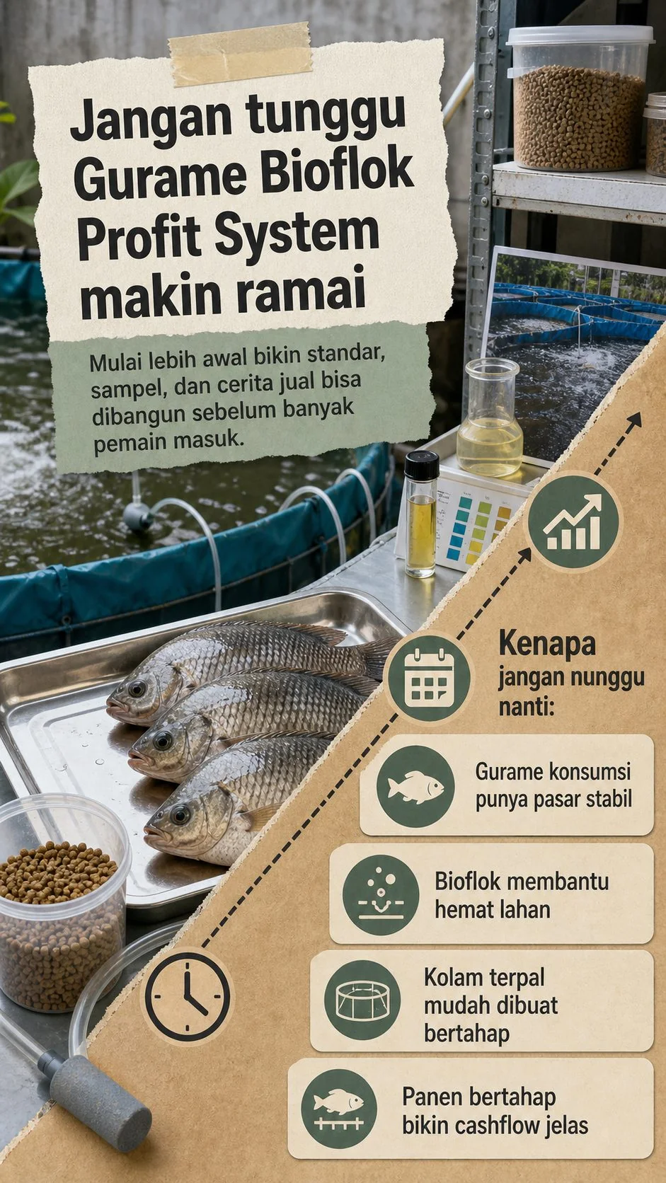 Gurame Bioflok Profit System section 3