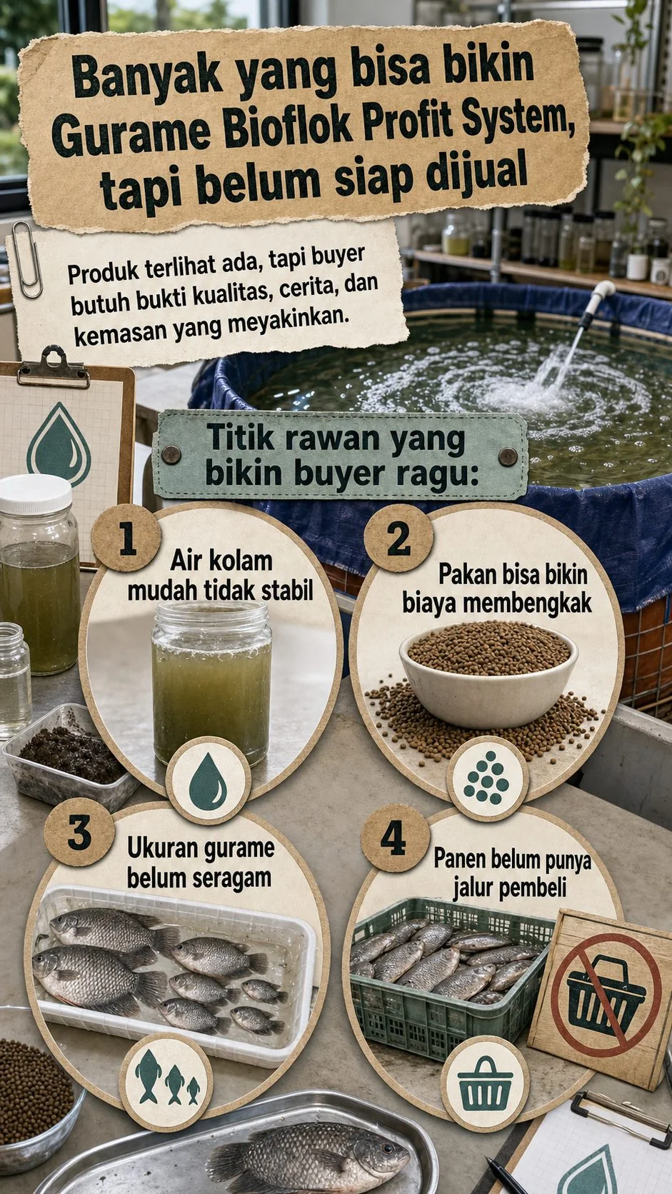 Gurame Bioflok Profit System section 4