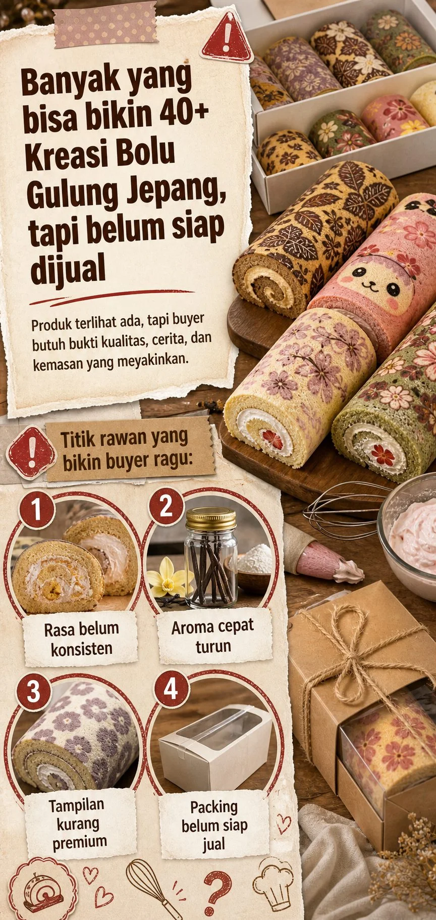 Kawaii Roll-Cake Masterclass section 4