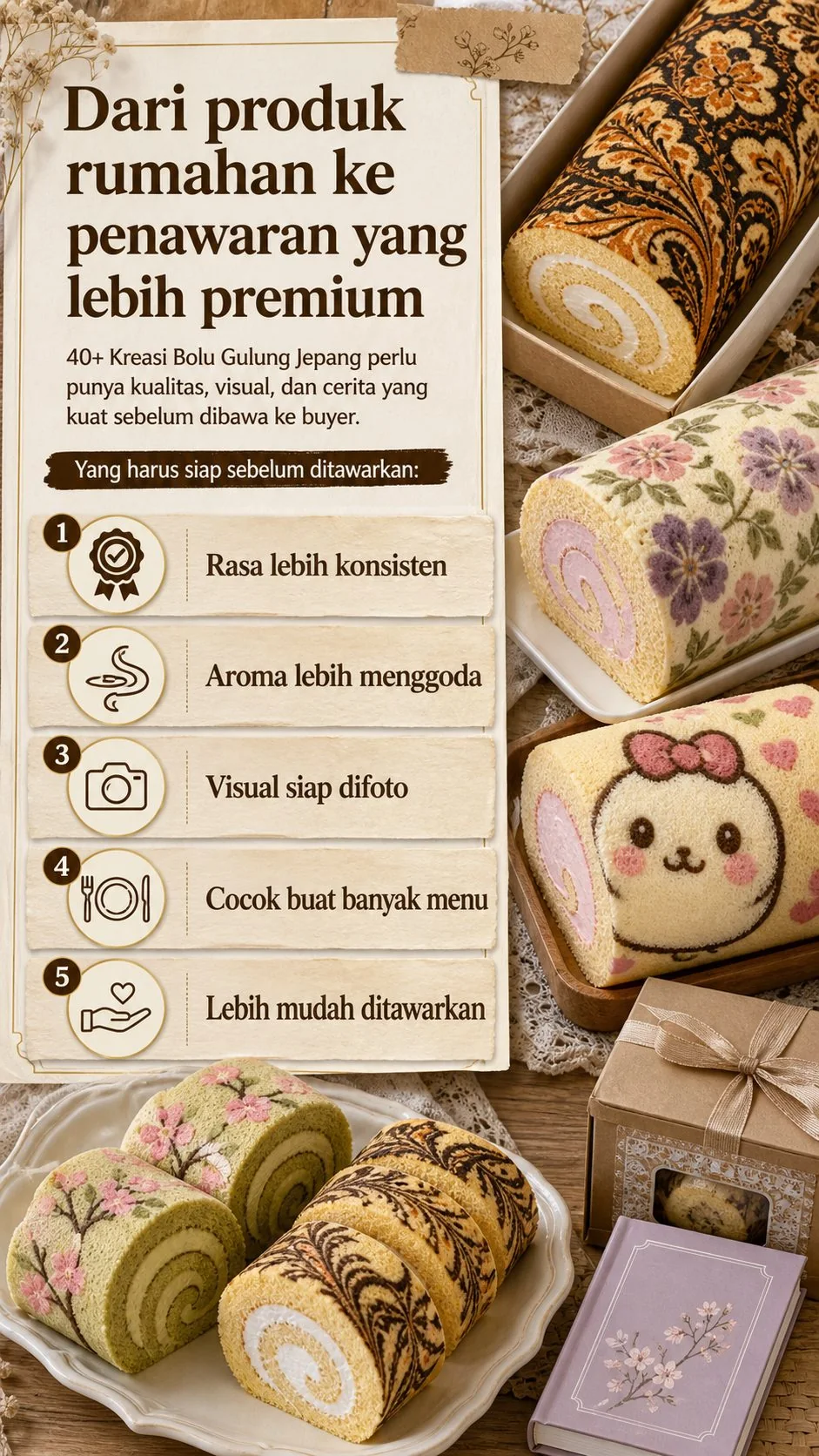 Kawaii Roll-Cake Masterclass section 5