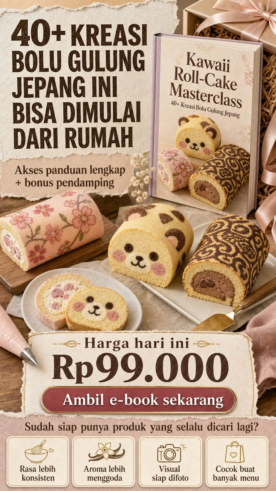 Kawaii Roll-Cake Masterclass section 8