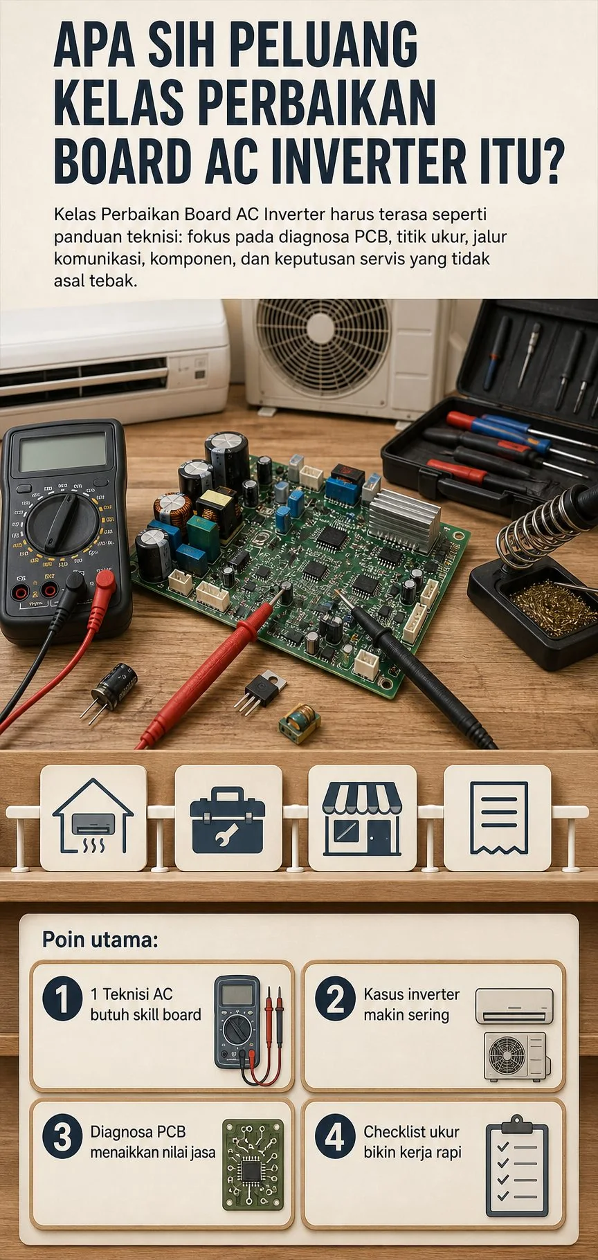 Kelas Perbaikan Board AC Inverter section 2