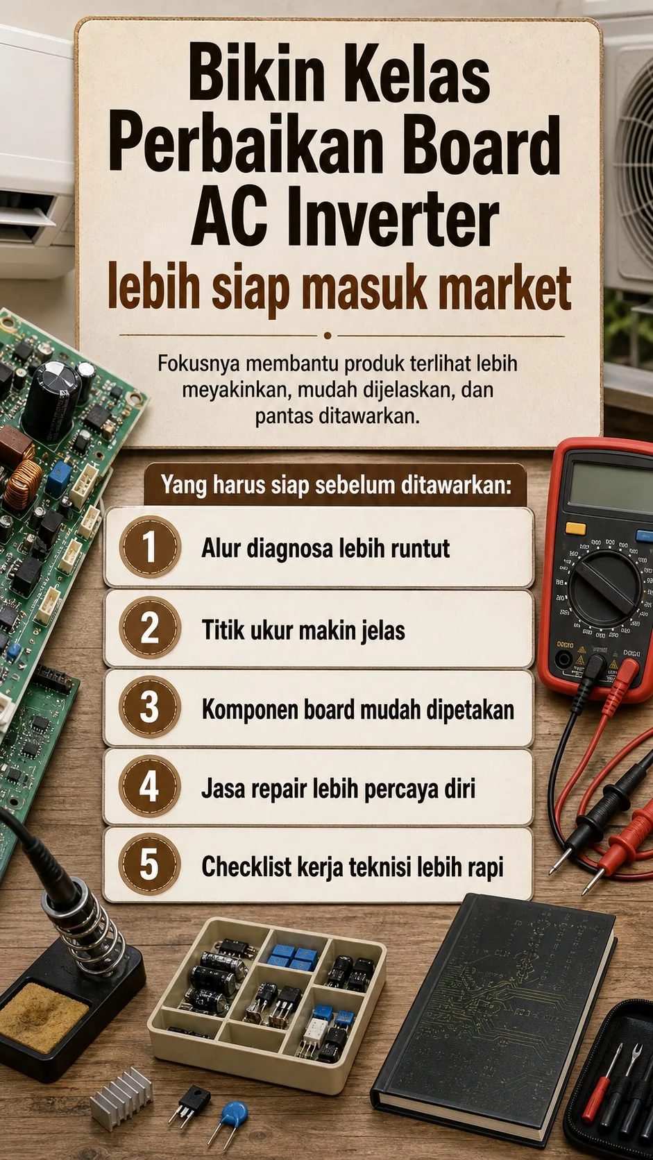 Kelas Perbaikan Board AC Inverter section 5