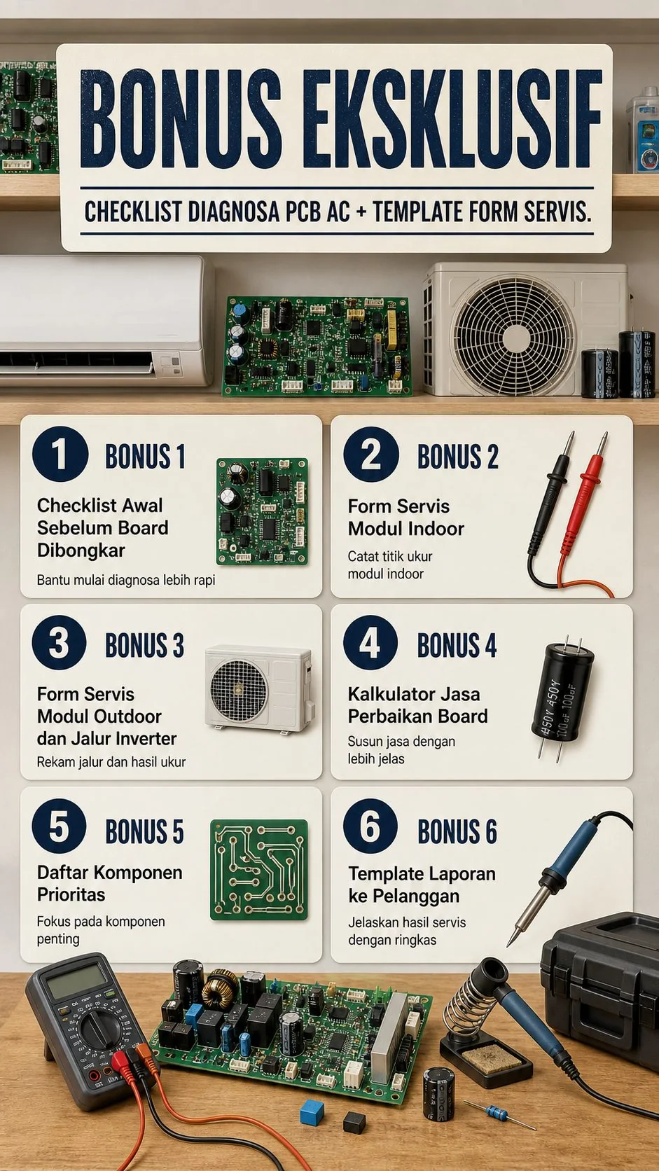 Kelas Perbaikan Board AC Inverter section 6