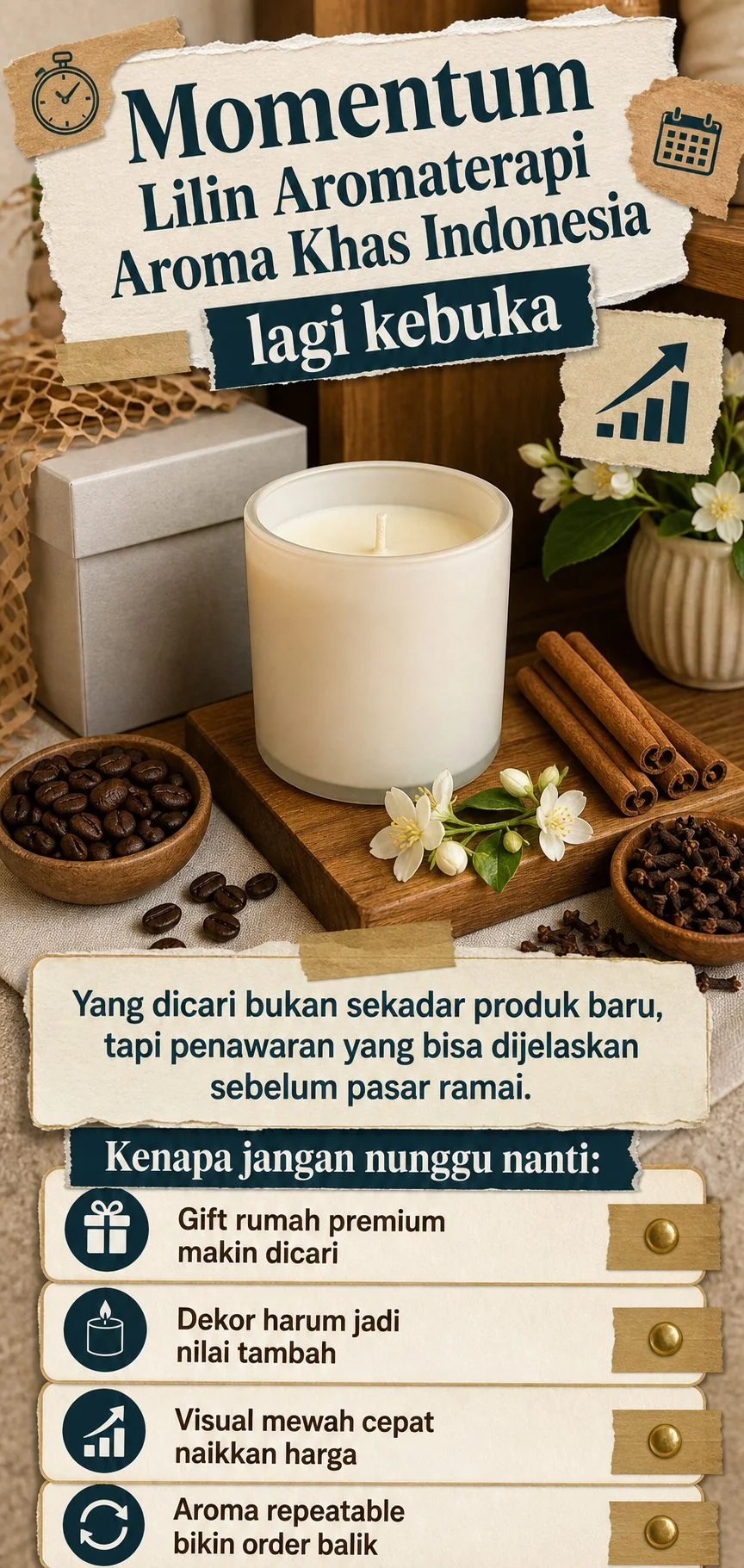 Nusantara Scented Candle section 3