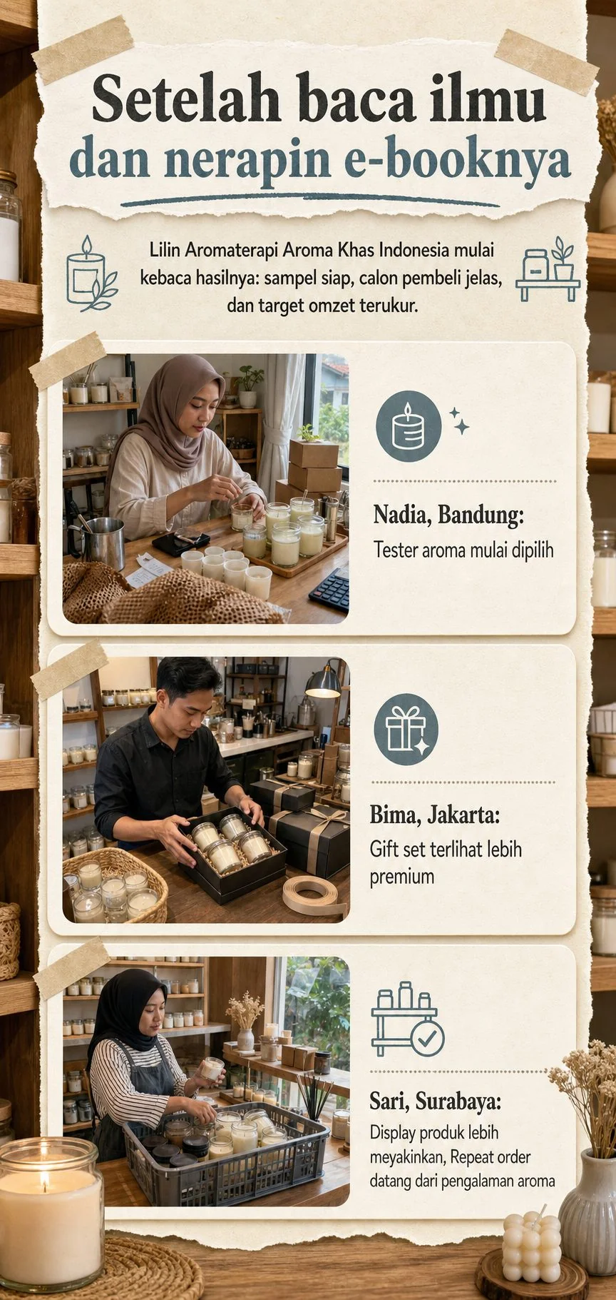 Nusantara Scented Candle section 7