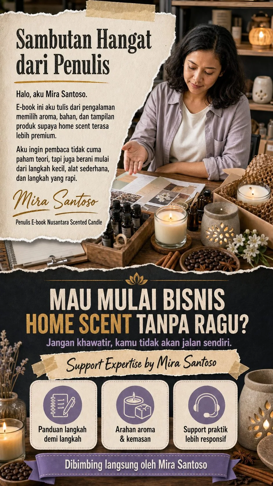 Nusantara Scented Candle section 9