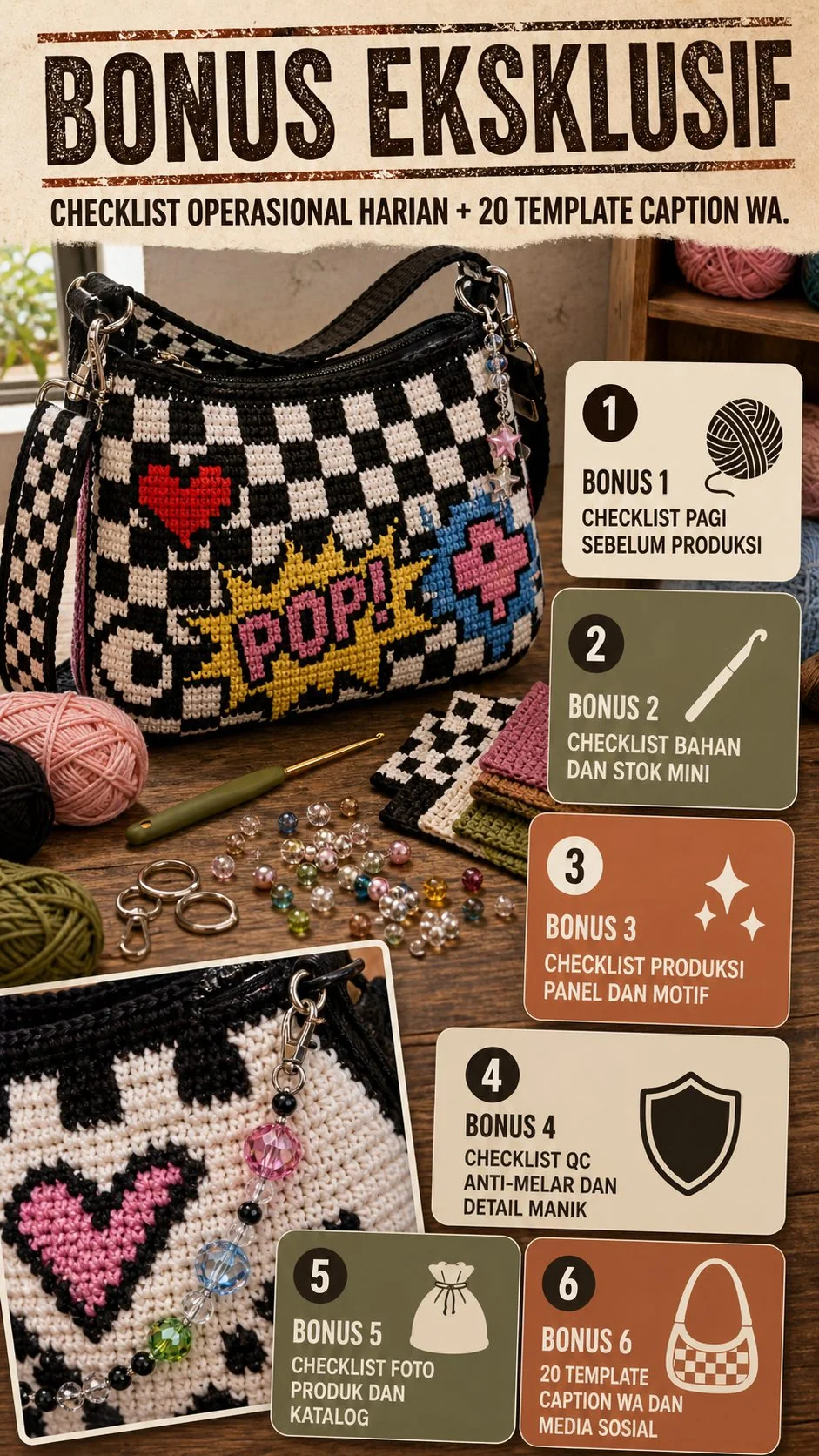 Pop-Art Crochet Bag section 6